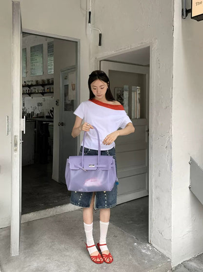 Jelly Turn-Lock Tote Bag X3560