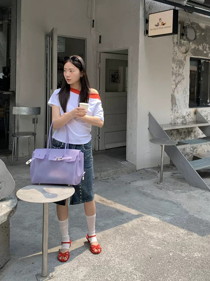 Jelly Turn-Lock Tote Bag X3560