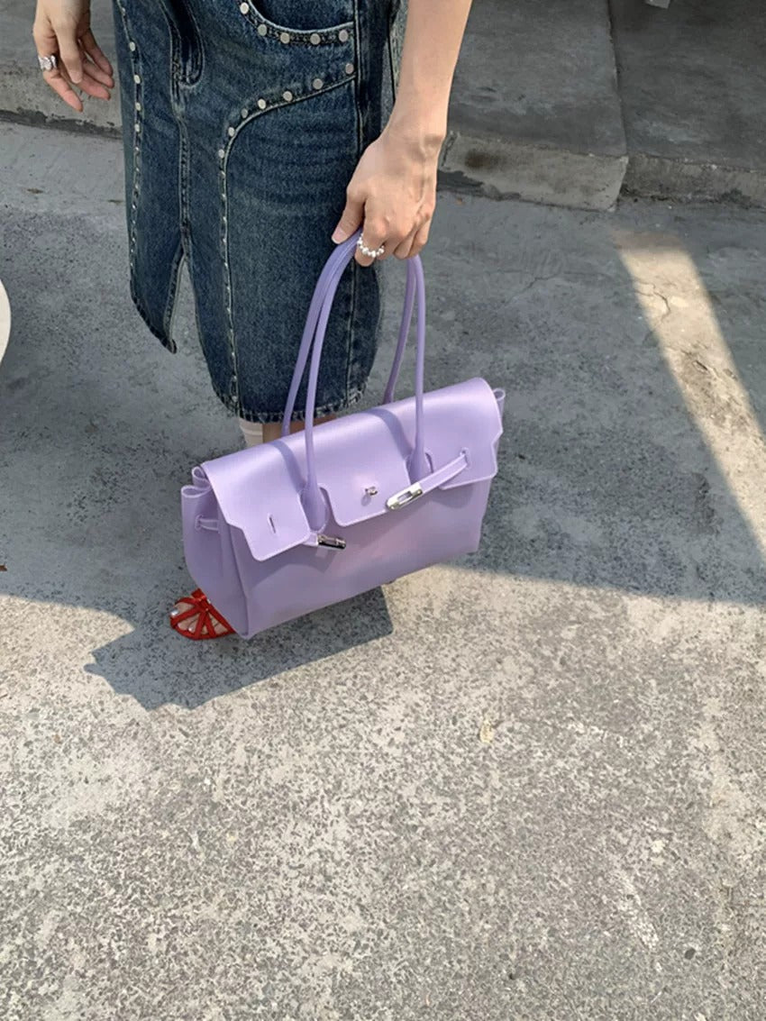 Jelly Turn-Lock Tote Bag X3560