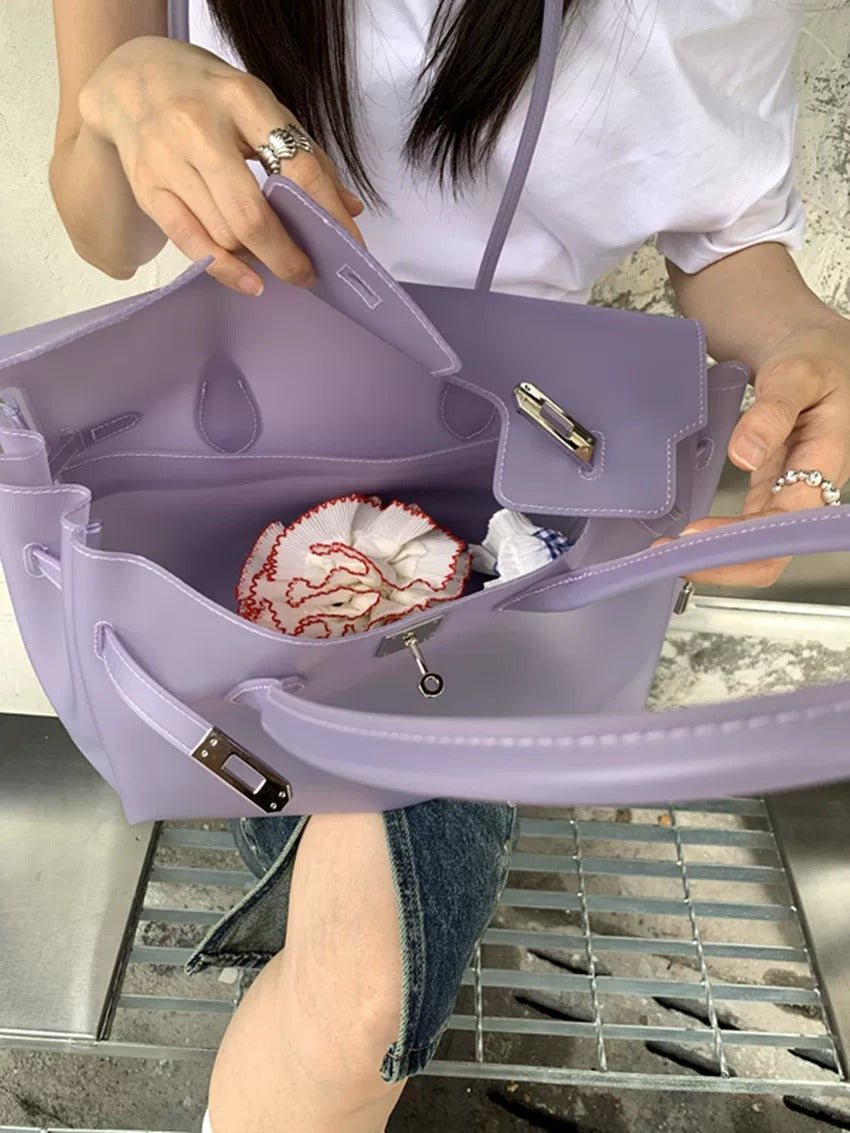 Jelly Turn-Lock Tote Bag X3560