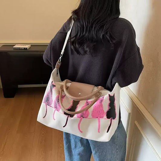 貓咪剪影旅行袋 X3614