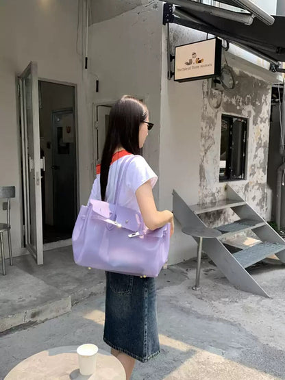 Jelly Turn-Lock Tote Bag X3560