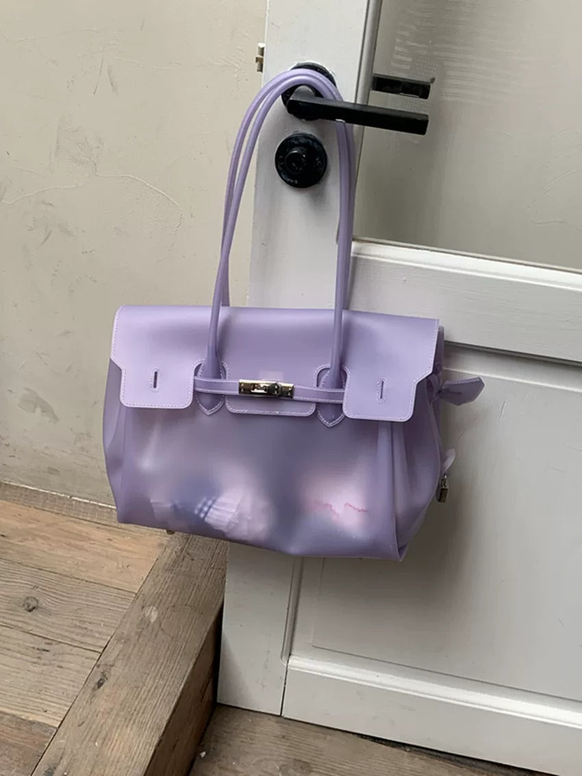 Jelly Turn-Lock Tote Bag X3560