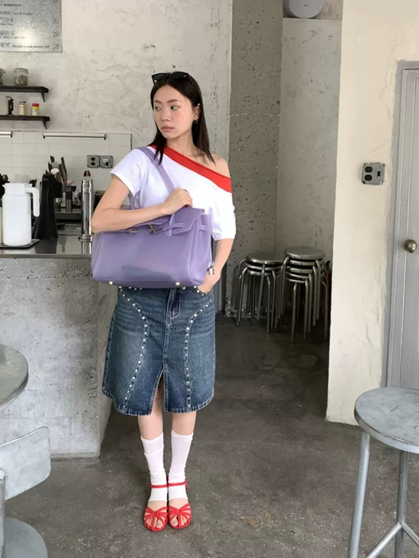 Jelly Turn-Lock Tote Bag X3560