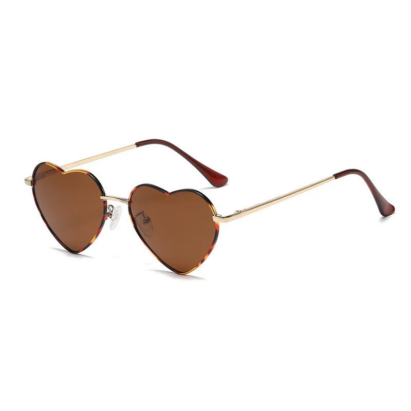 American Vintage Heart-Shaped Polarized Sunglasses　X3621