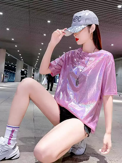 Sparkly Performance Costume T-Shirt X3646