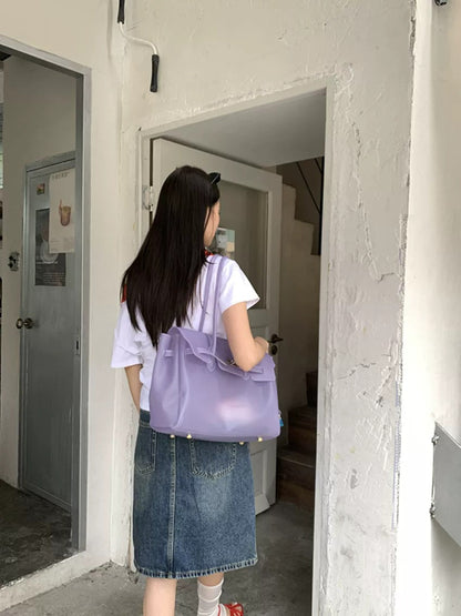Jelly Turn-Lock Tote Bag X3560