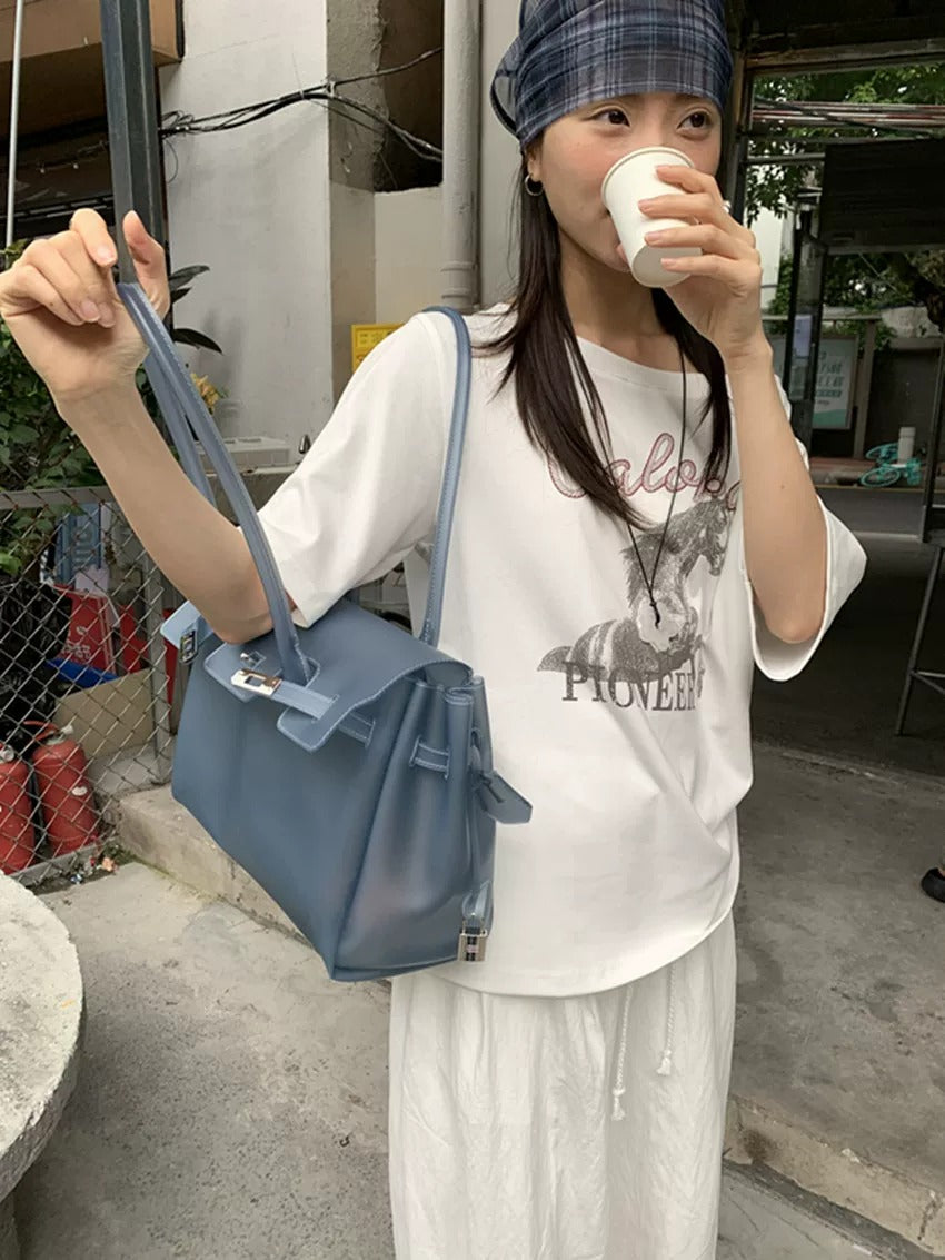 Jelly Turn-Lock Tote Bag X3560
