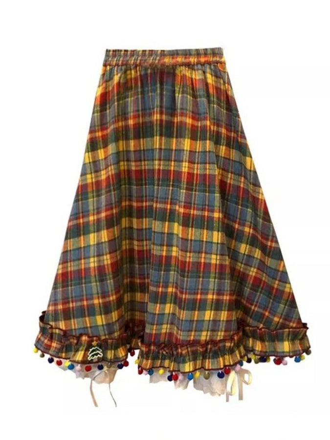 Retro Check Skirt X3000