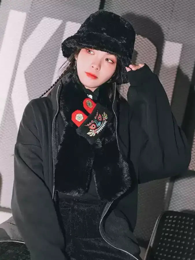 Furry Warm Bucket Hat　X2974
