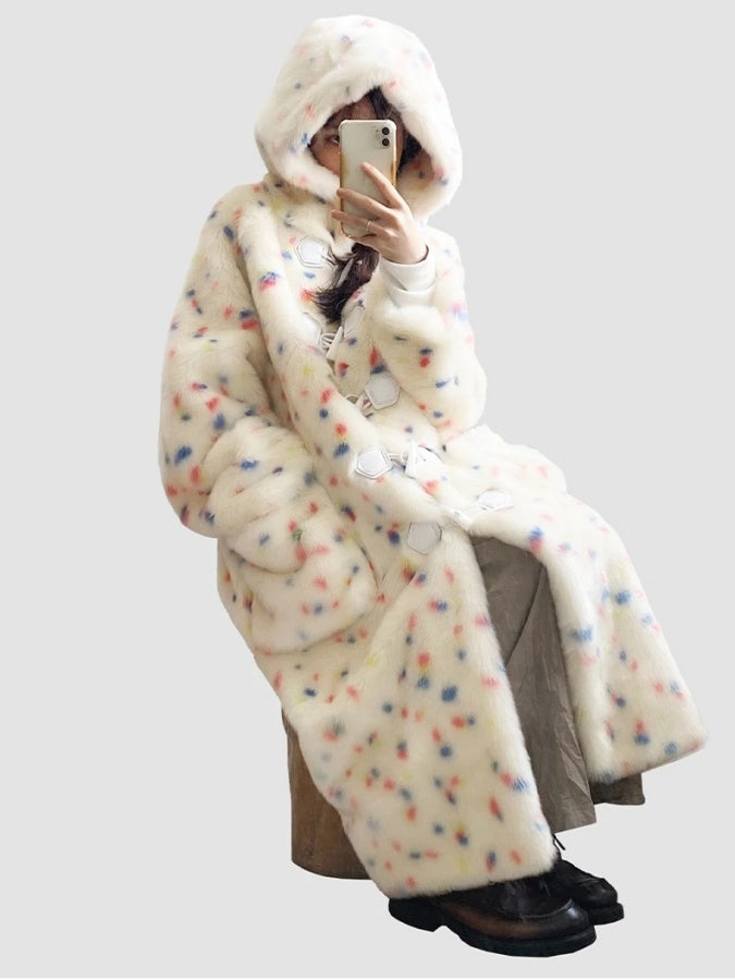 Colorful Dot Coat　X3003