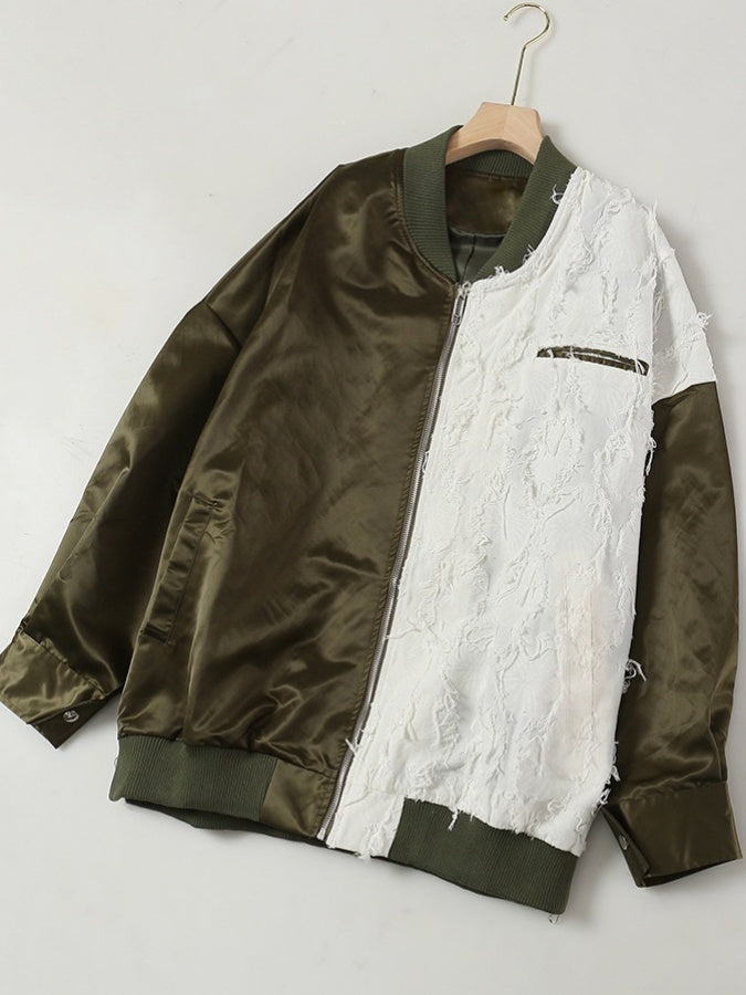 Asymmetrical Street Blouson X2971