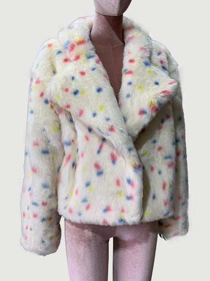 Colorful Dot Short Coat X3004