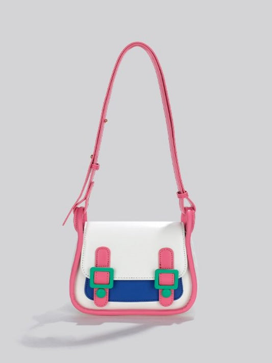 Color block shoulder bag　X1574