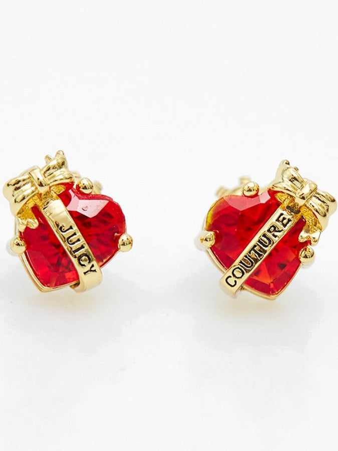 Heart logo earrings X2163