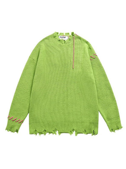 Stitch Knit Pullover X2061