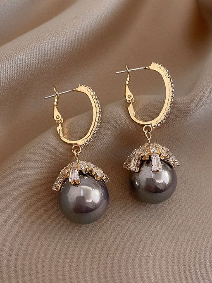 Decoration pearl earrings X2031