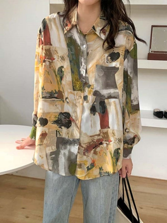 Oil Art Shirt X1545