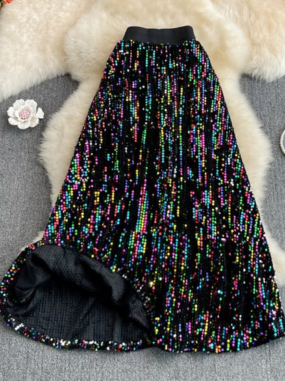 sequin skirt X2029