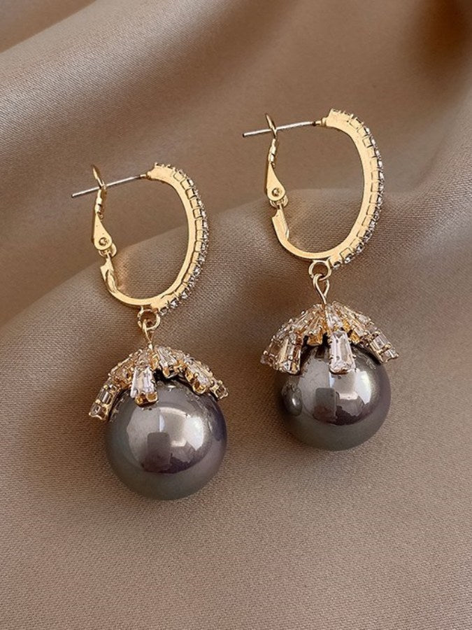 Decoration pearl earrings X2031