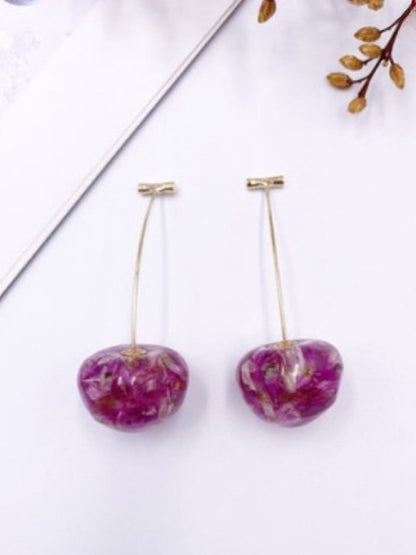 Cherry crystal earrings X838