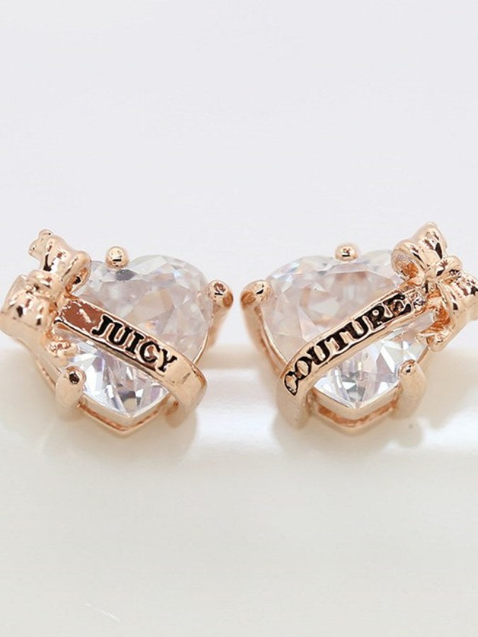 Heart logo earrings X2163