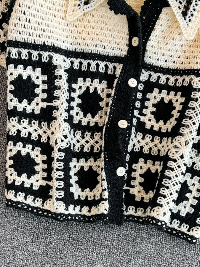 Retro Summer Knit Cardigan X2109