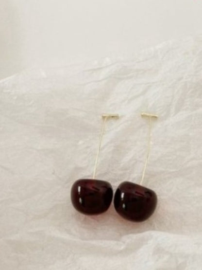 Cherry crystal earrings X838