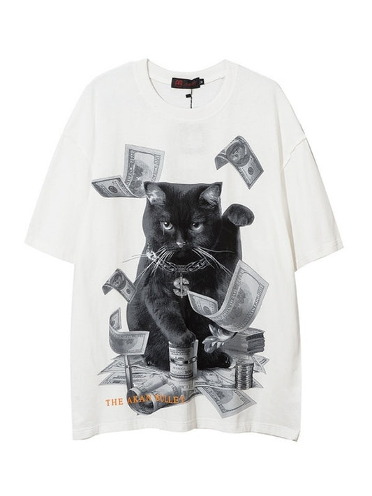 Real beckoning cat T-shirt X930