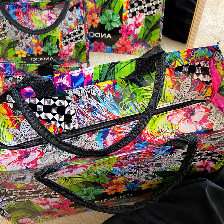 Colorful Botanical Shopping Bag X1123