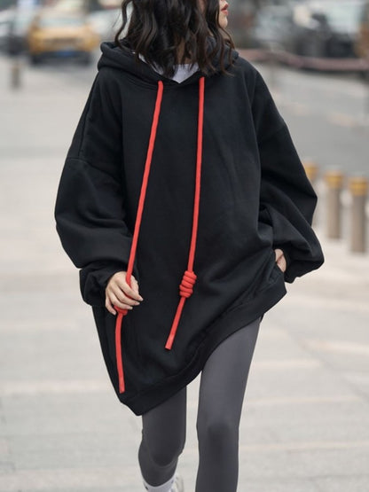 Rope Tie Big Hoodie X1882