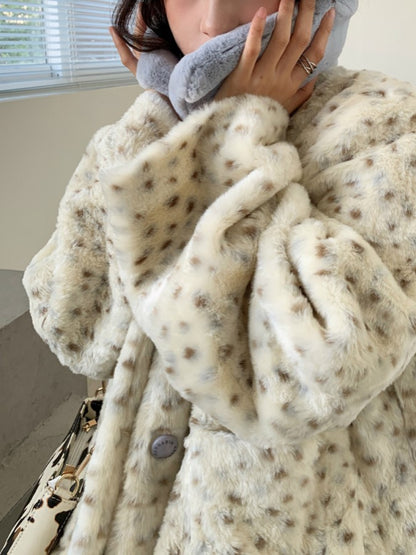 Dalmatian Faux Fur Short Coat Jacket X1905