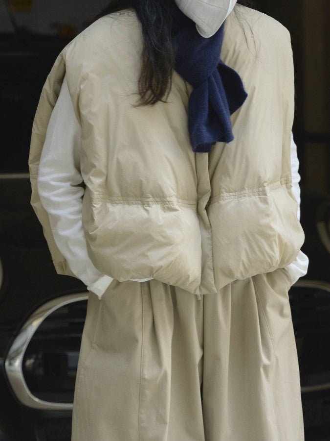 Short cotton vest jacket X1947