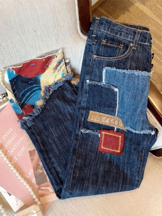 patchwork denim X1996