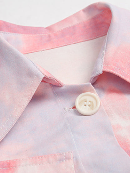 Pink tie-dye jacket X204
