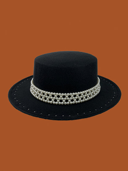 Pearl Flat Brim Hat X251