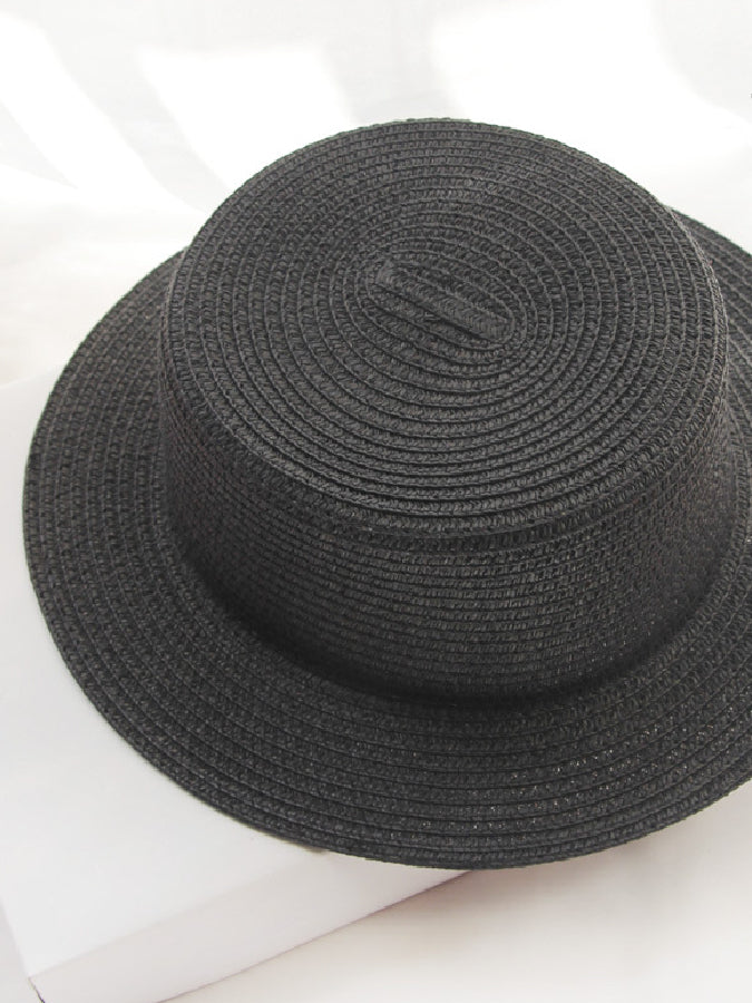 Vivid Flat Top Straw Hat X459