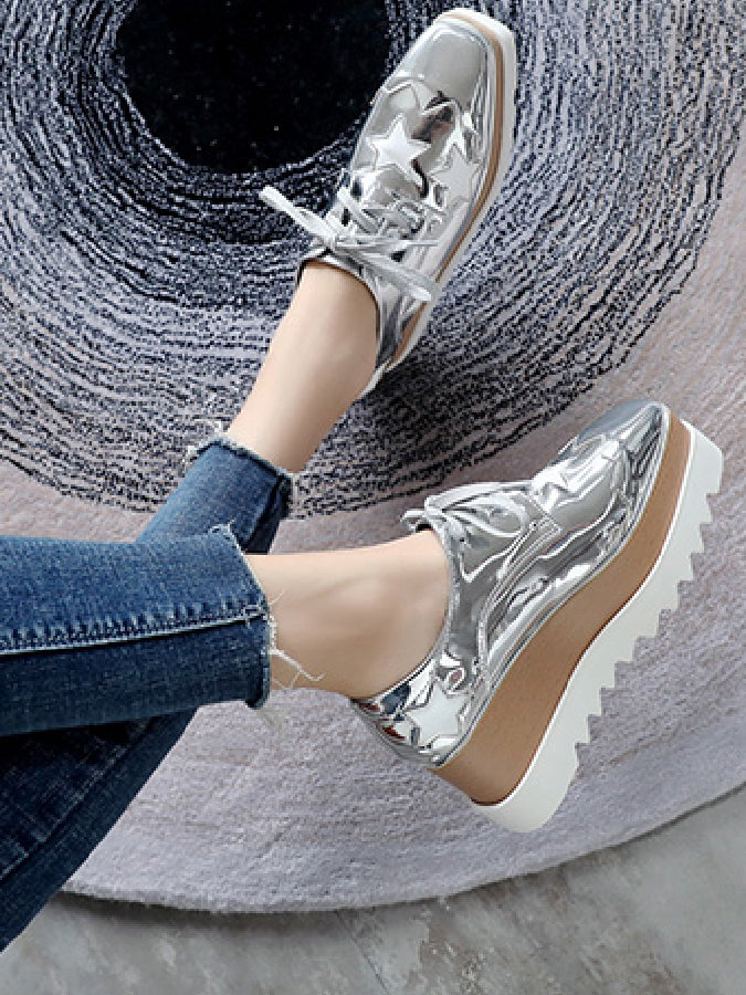 Star lace-up shoes X609