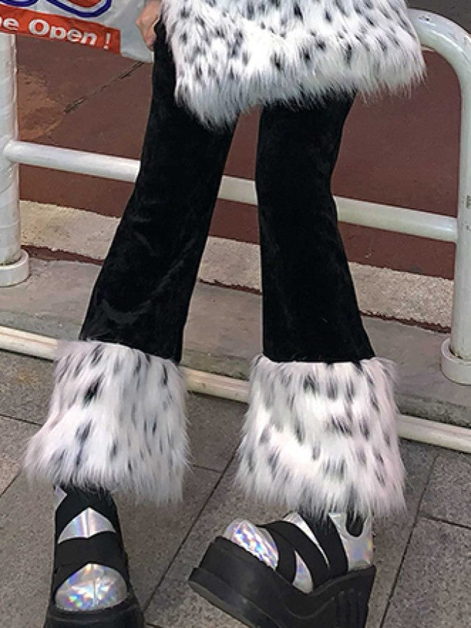 Removable Fur Corduroy Pants X779