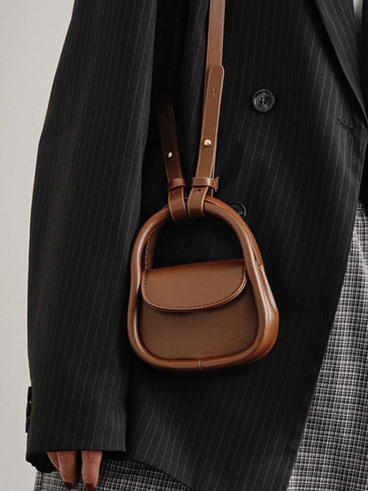 Shoulder strap mini leather bag X891