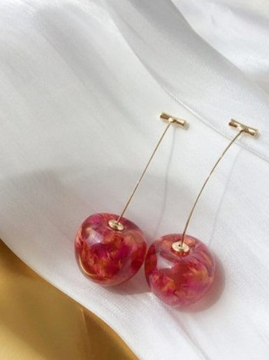 Cherry crystal earrings X838